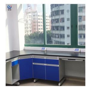 Wholesale Heat Resistant Lab Work Station , W750mm Wall Mounted Laboratory Island Bench from china suppliers