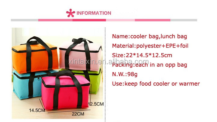Manufacturers across the border to produce thermal insulation bags Oxford cloth lunch bags