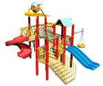 Hotel Kids' Water Playground Indoor Waterparks with Fiberglass Mini - slide