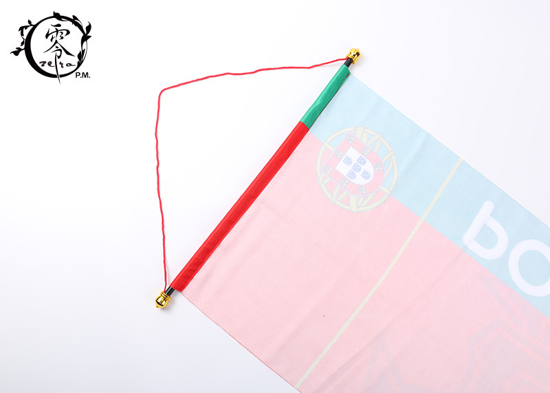 Portugal Soccer Team Hanging Multicultural Flag Banners Vivid Color UV Fade Resistant Portual Polyester
