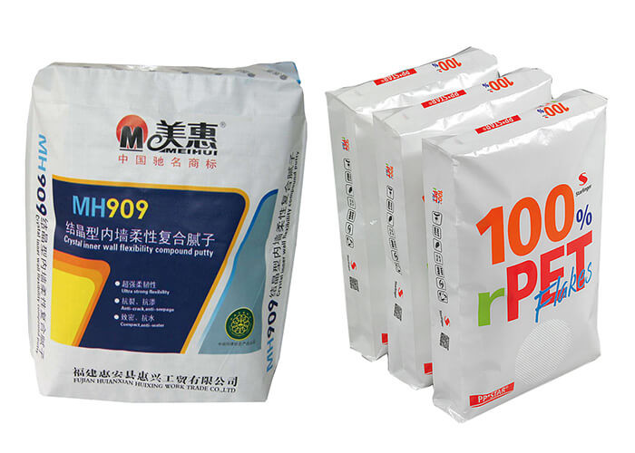 Durable Waterproof Block Bottom Valve Bag 300mm - 600mm Width 75 GSM