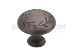 China 1 1/4 Cabinet Handles And Knobs Gilded Bronze Zinc Alloy Mushroom Cabinet Knobs on sale