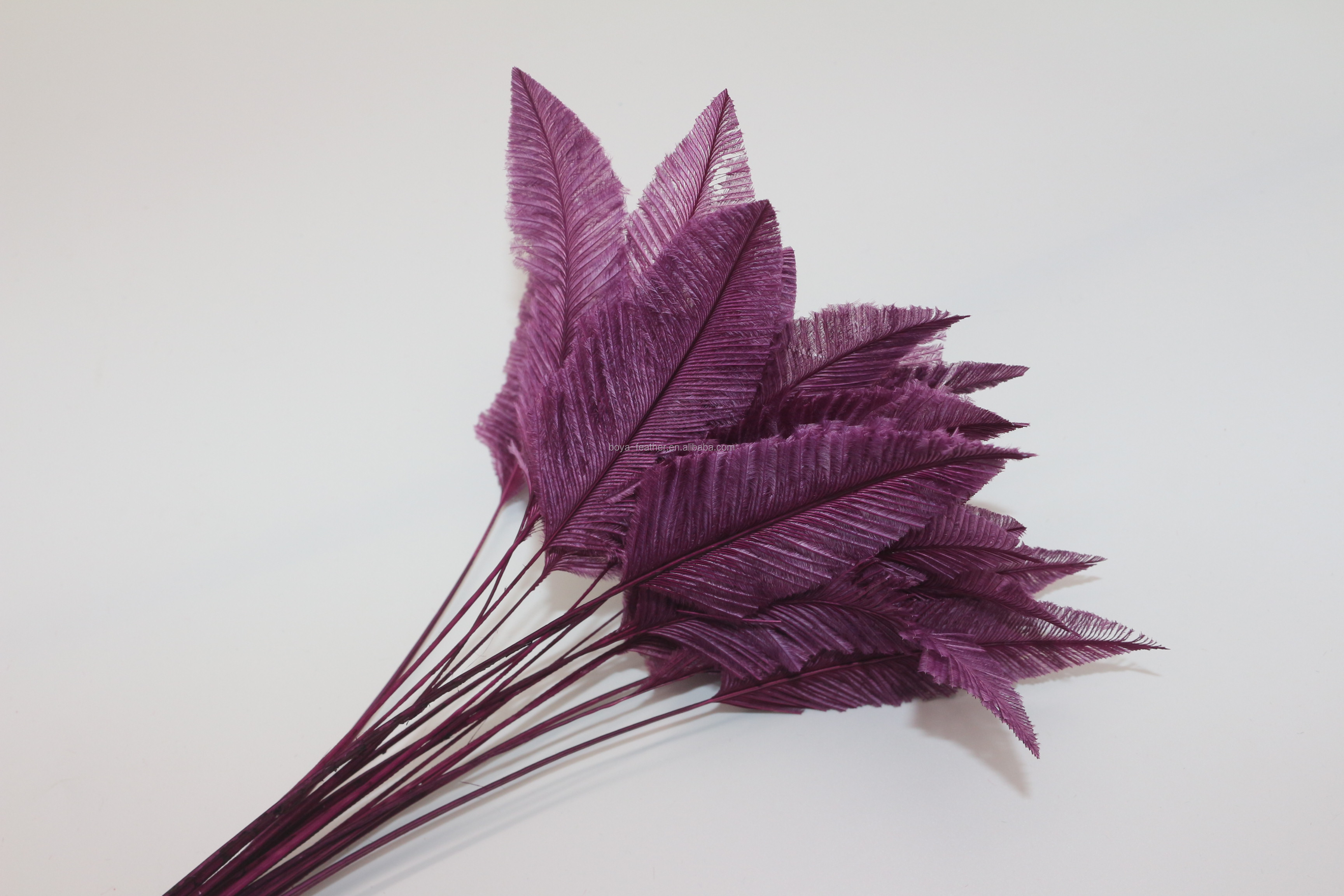 25-30cm Decor Millinery Feather , Head Arrow Stripped Ostrich Plume Feathers