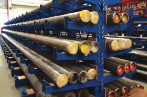 Wholesale 900KG Long Loads Heavy Duty Steel Racks For Piping Finished Paint from china suppliers