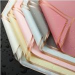 Gold Edge Jelly Film Waterproof Matte Paper Flower Wrapping Paper Bouquet Flower