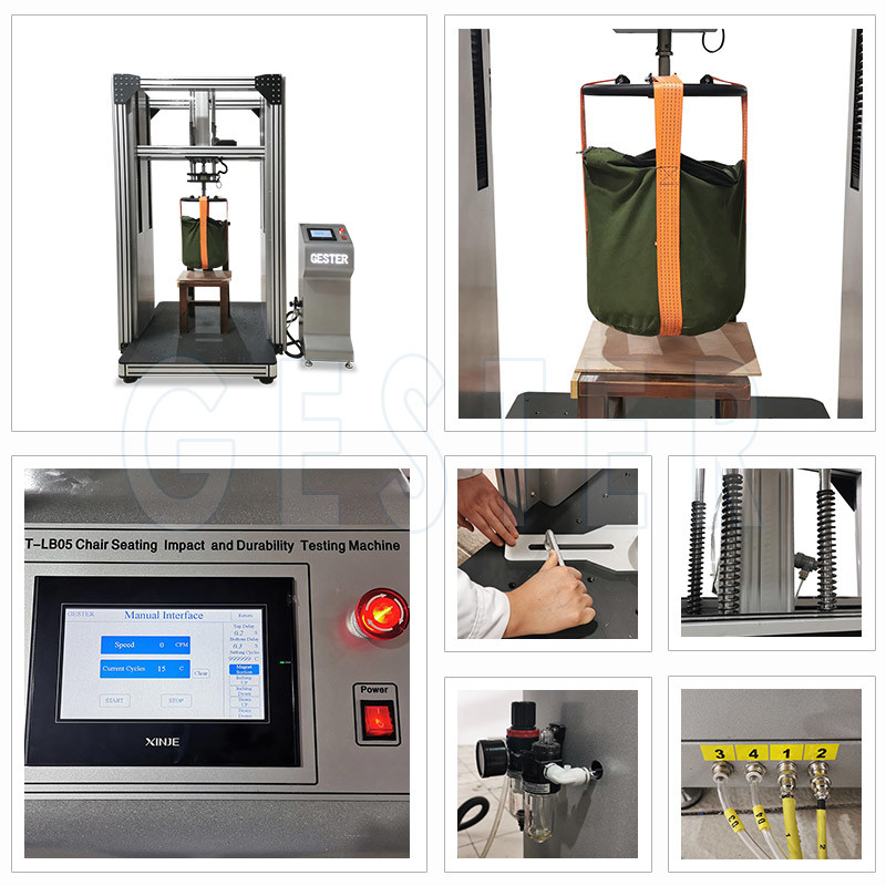 ISO7173 Chair Testing Machine With Aluminum Structure