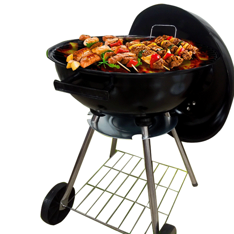 Woodfired Oven Rotisserie Grill for Charcoal BBQ and Outdoor Camping Kebab Roaster