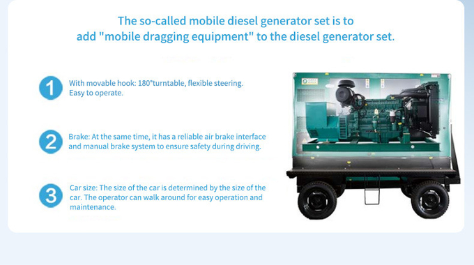 ISO Cummins Trailer Type Generator Three Phase AC Brushless High Power