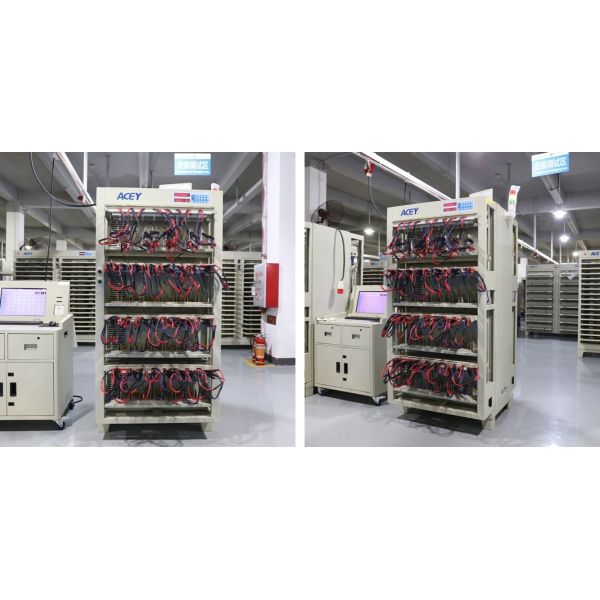 5V 60A 64 Channels Prismatic Lithium Battery Cell Testing Machine With Alligator Clips