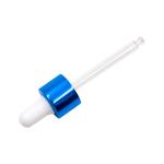 Oil Bottle Glass Blue Plastic Bottle Dropper Anodized