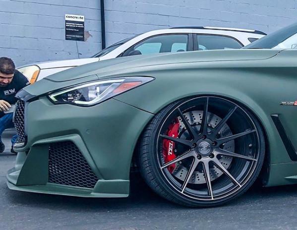 Infiniti Q60 Big Brake Kits 6 Piston Caliper With 405*34mm Rotor 20 Inch Wheel
