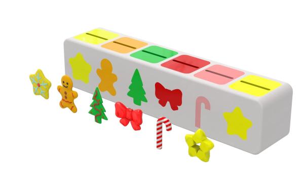 Montessori puzzle toy classification box for children early education building
