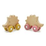 Vintage Design Multifunctional Silicone Teething Rattle Olive Oil Treated