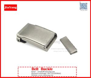 Wholesale custom prong silver iron metal men belt buckle with embossed logo from china suppliers