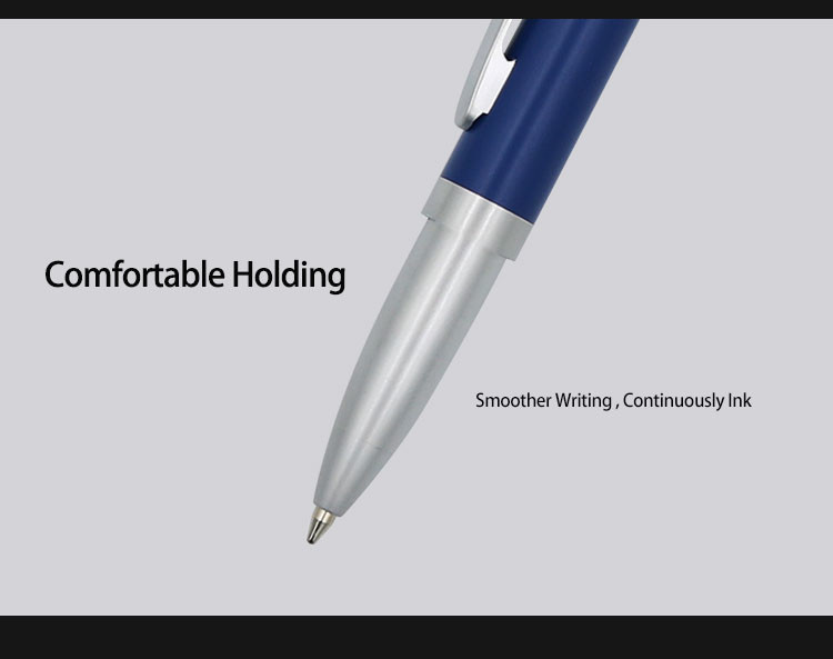 Metal Pen Smooth Grip 1.0mm High-Quality Office Business Ballpoint Pen With Cap