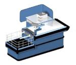 Deluxe Supermarket Checkout Counter Table Coaming Powder coated