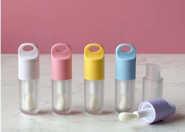 Scrub Bottle Flat Cap 5ml Round Lip Oil Bottle Cosmetic Lip Gloss Tube Packaging