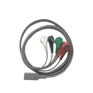 Wholesale 2.7m TPU HP M4725A 5 Lead Holter Ecg Cable In Snap Terminal from china suppliers
