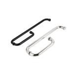 Dia 25mm Shower Room Glass Door Handle For Bathroom 0.6mm Thickness ODM