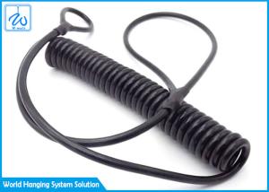 Wholesale Black Extension Spring Safety Cable Steel Coil Tool Lanyard Hanging Rope from china suppliers