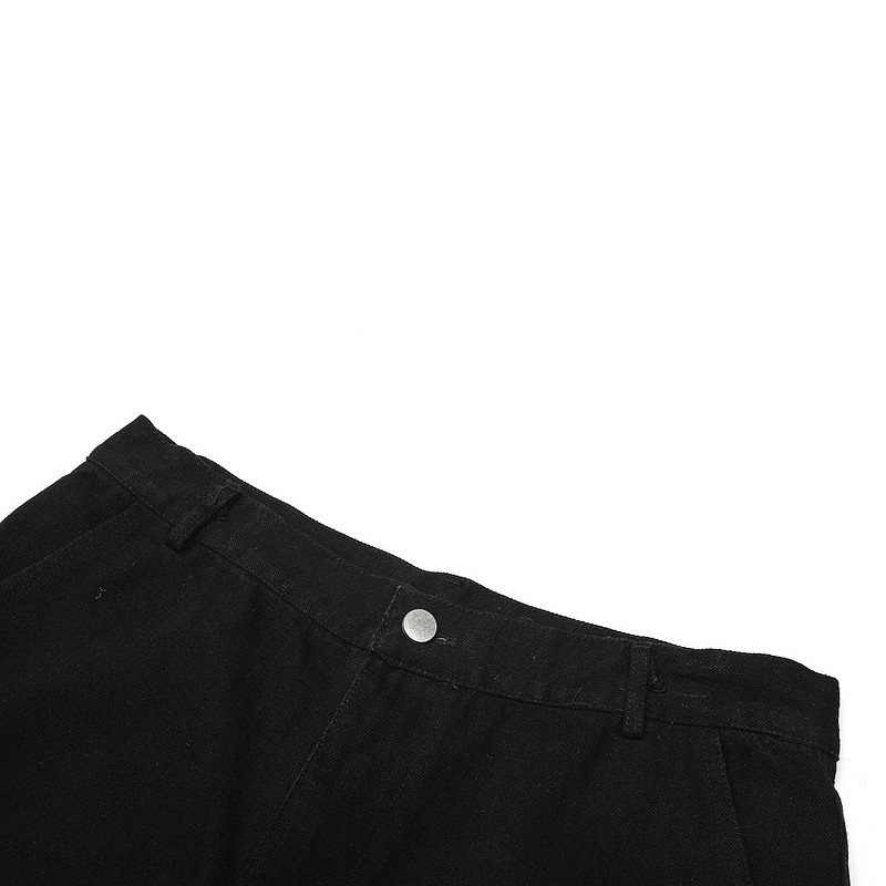 OEM Heart Shaped Jeans Oversize Straight Leg Wide Pants Denim Manufacturer Low MOQ