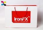 CMYK Color Offset Printing Custom Paper Bags , Promotional Paper Carrier Bags