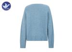 Social Audit Sweater Supplier Womens Knit Pullover Sweater Cuff Slit Pearl