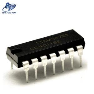 China Logic Chip CD4011 CMOS Four Way 2-Input NAND Gate DIP14 Integrated Circuit New IC CD4011BE on sale