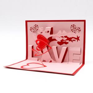 Wholesale Custom Love Confession Card  Creative Gift Greeting 3D Birthday Card from china suppliers