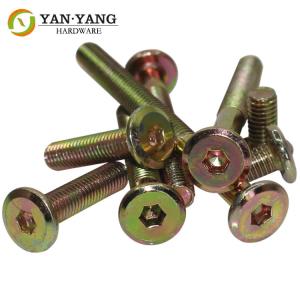 Wholesale Furniture Hardware flat Round head furniture hexagon socket screws from china suppliers