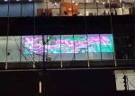 SMD2020 P3.91 Glass Transparent Led Display 500x1000mm Cabinet