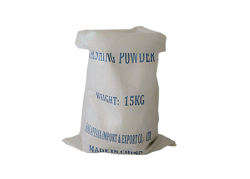 Biodegradable White PP Woven Packaging Bags For 25 Kg Single Folded