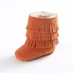 New style winter Faux suede Tassel shoes 0-2 years boy and girl prewalker baby