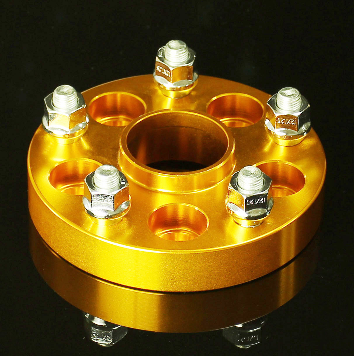 5x130/84.1 to 5x112/66.6 Forged Aluminum Billet Hubcentric Wheel Adapters Anodized Black Finish