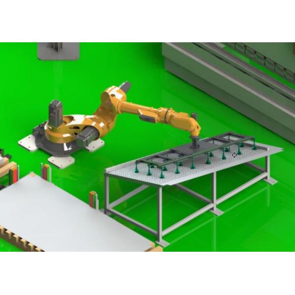 110t 3200 CNC Hydraulic Press Brake With Robot stainless Sheet Metal Panel Bending