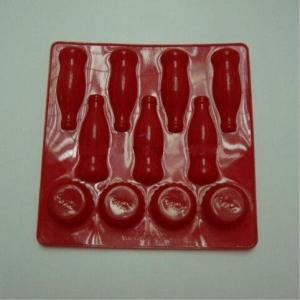 China Food Standard PP Plastic Ice Mould，Customize various ice tray molds, 4-cavity spherical silicone ice tray on sale
