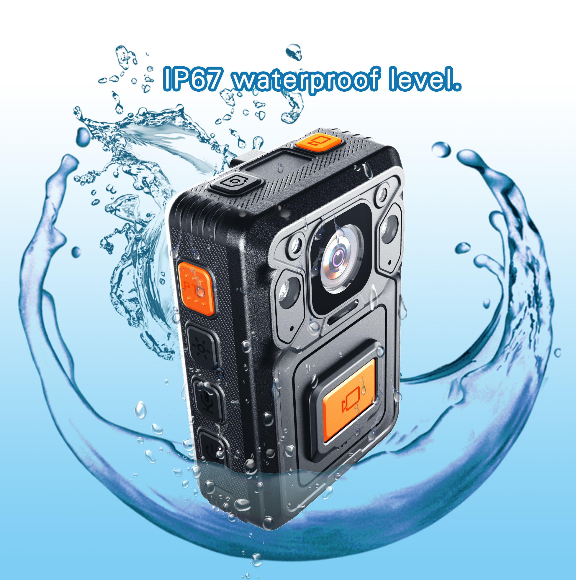 4G Body worn camera live stream video PTT intercom GPS Location ON-VIF