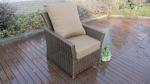 5 Seat Back Cushion Outdoor Rattan Sofa Set For Hotel Poolside