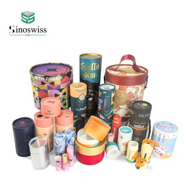 100% Degradable Cylindrical Paper Tube Box Light Shielding Tea Tube Packaging