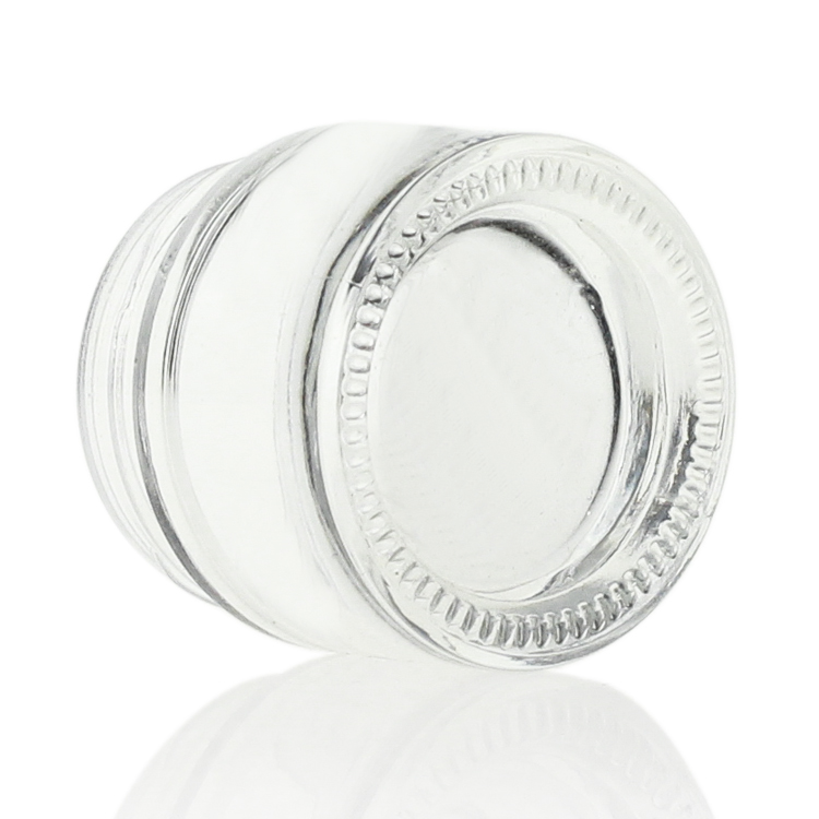 Clear Frosted 10g Cream Glass Jars For Cosmetic Lotion Cream