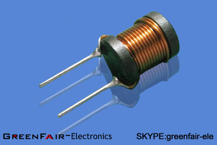 235 Turns DR6 * 8 Radial Type Inductor , Ferrite Core 500mH Leaded Inductor