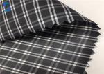230T Waterproof Plaid Taffeta Fabric Printed Lining