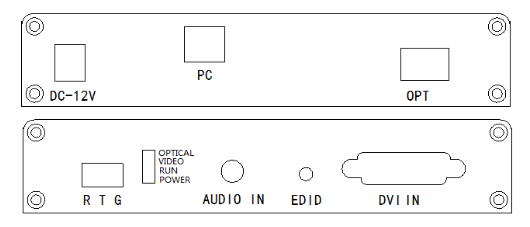 Optical fiber converter 1 channel DVI light transmission to optical fiber converter video and audio data expander