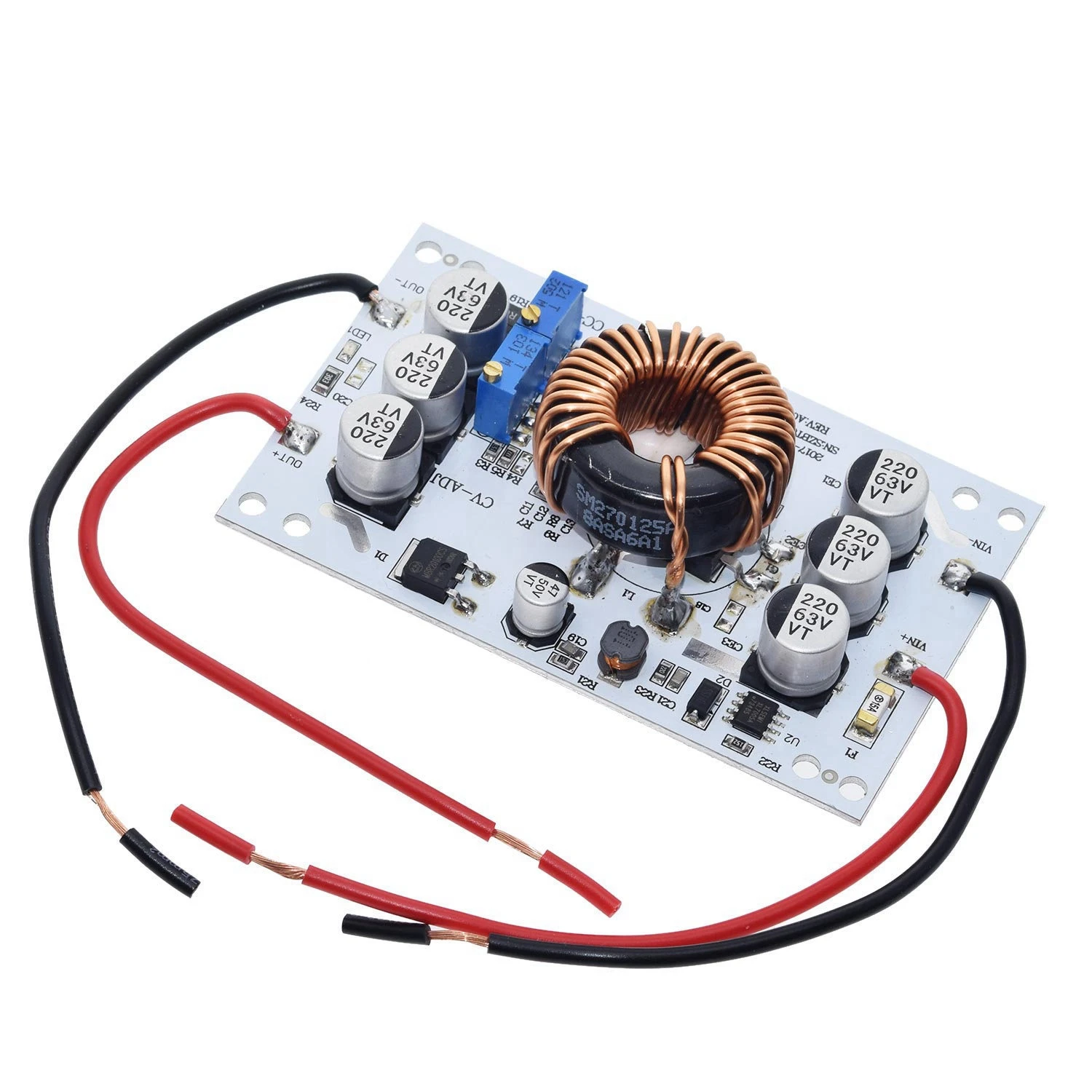 Standard 600W DC-DC Boost Converter for Aluminum Plate Power Supply Arduino Board