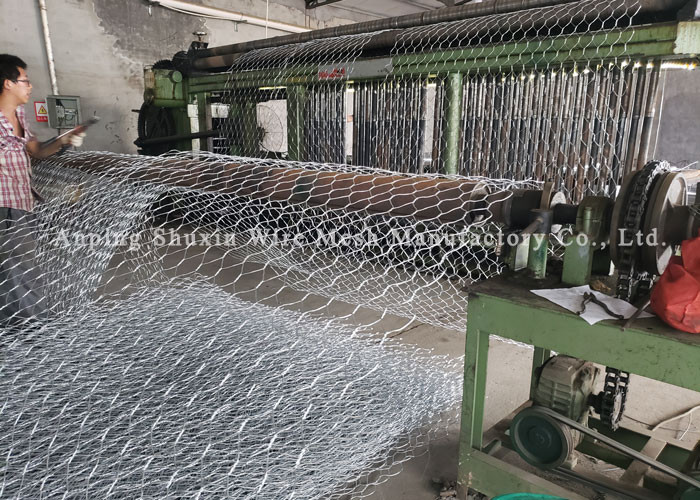 Corrosion Resistant Wire Mesh Gabion Basket High Zinc Coated 3.8mm