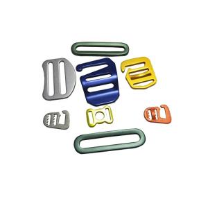 Wholesale Optional Size Sheet Metal Stamping Parts , Stamping Metal Buckle Various Color Anodized from china suppliers
