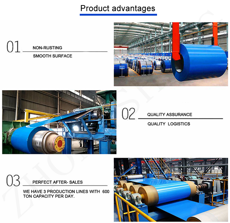 strength Steel Plate 200mm width 0.12mm thickness color galvanized steel coils with customized size PPGI