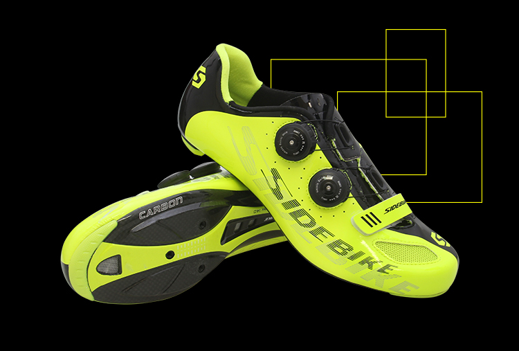 Anti Collision Fluorescent Cycling Shoes Water Resistant Good Shock Absorption