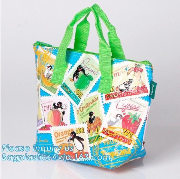 pp woven fabric bags, pp woven cooler bag, customized polyester material, non