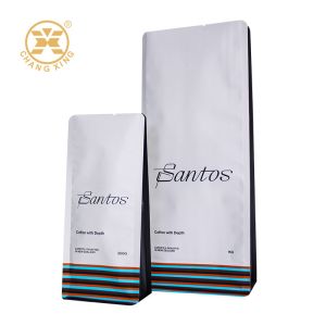 Wholesale 200g 250g 500g 1000g 1kg Flat Bottom Coffee Pouch Stand Up Coffee Bags Custom Moisture Proof Zipper Bags from china suppliers
